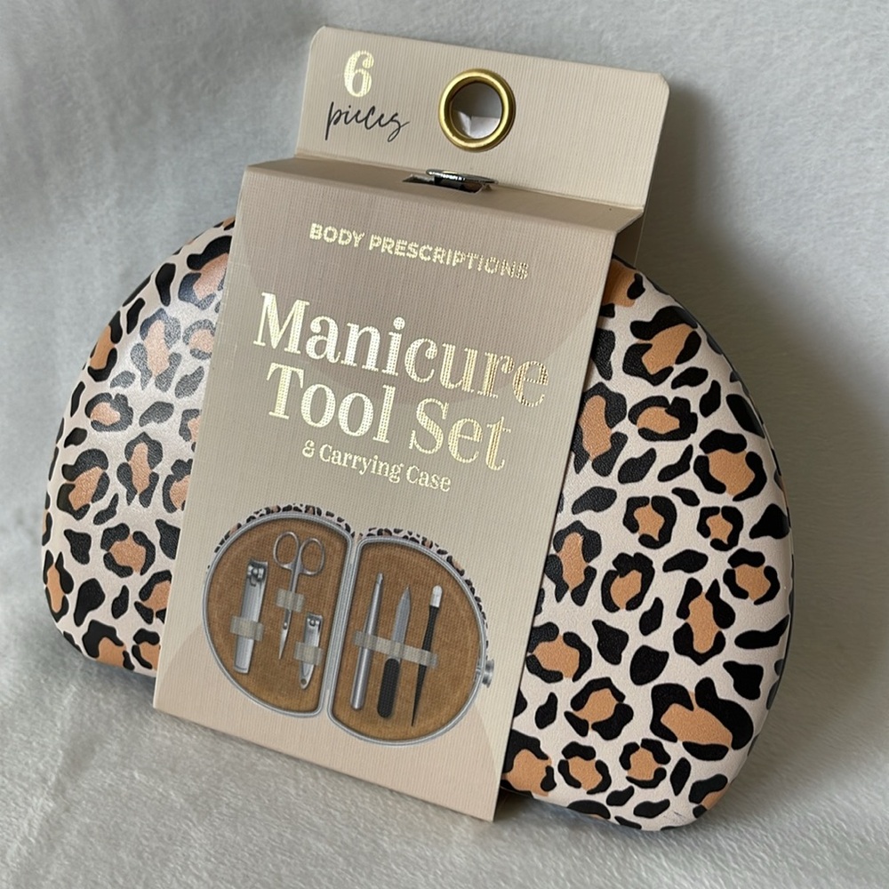 Body Prescriptions 6 Piece Manicure Tool Set and Carrying Case